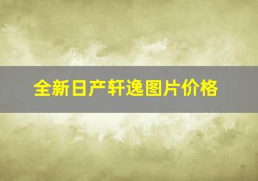 全新日产轩逸图片价格