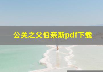 公关之父伯奈斯pdf下载