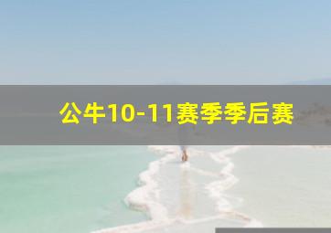 公牛10-11赛季季后赛