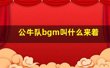 公牛队bgm叫什么来着