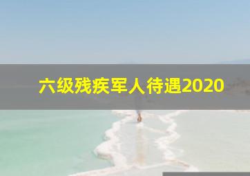 六级残疾军人待遇2020