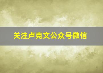 关注卢克文公众号微信