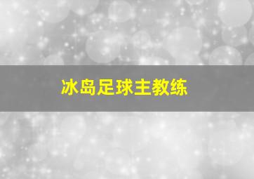 冰岛足球主教练