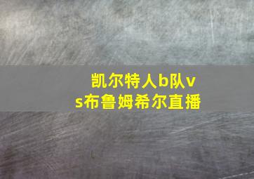 凯尔特人b队vs布鲁姆希尔直播