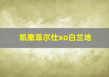 凯撒菲尔仕xo白兰地