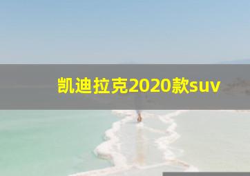 凯迪拉克2020款suv