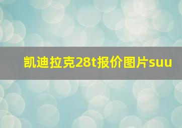 凯迪拉克28t报价图片suu