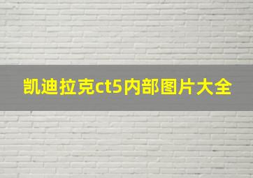 凯迪拉克ct5内部图片大全