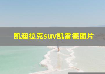 凯迪拉克suv凯雷德图片