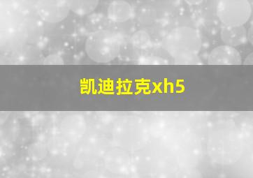 凯迪拉克xh5