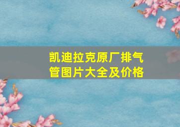 凯迪拉克原厂排气管图片大全及价格