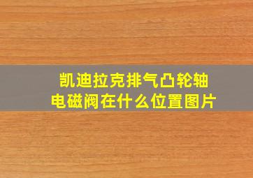 凯迪拉克排气凸轮轴电磁阀在什么位置图片