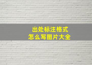 出处标注格式怎么写图片大全