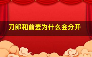 刀郎和前妻为什么会分开