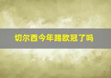 切尔西今年踢欧冠了吗