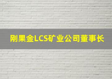 刚果金LCS矿业公司董事长