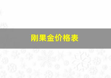 刚果金价格表