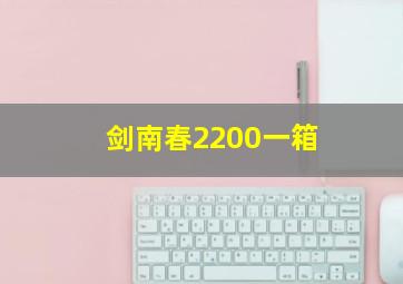 剑南春2200一箱