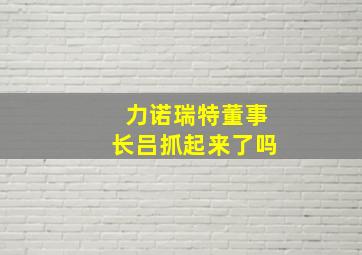 力诺瑞特董事长吕抓起来了吗