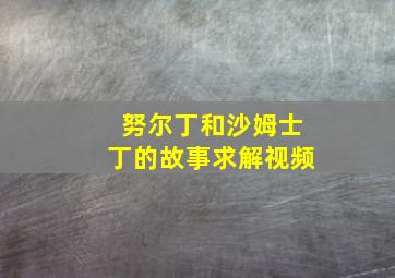 努尔丁和沙姆士丁的故事求解视频