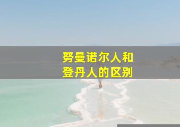 努曼诺尔人和登丹人的区别