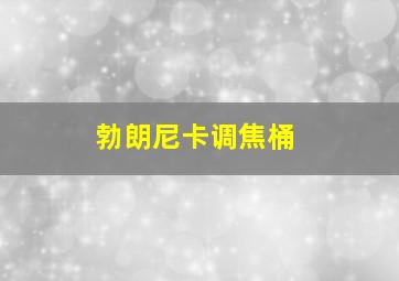 勃朗尼卡调焦桶