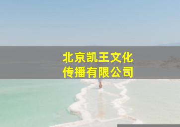 北京凯王文化传播有限公司