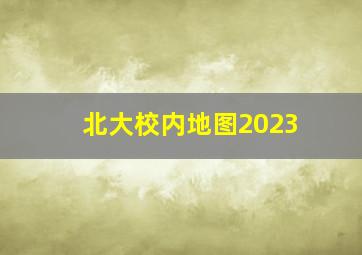 北大校内地图2023