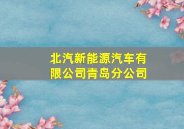 北汽新能源汽车有限公司青岛分公司