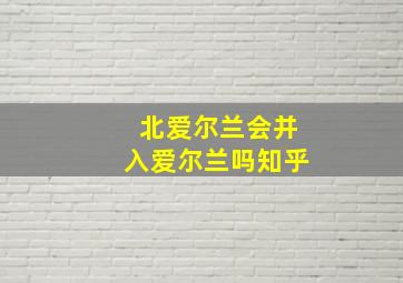 北爱尔兰会并入爱尔兰吗知乎