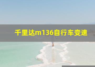 千里达m136自行车变速