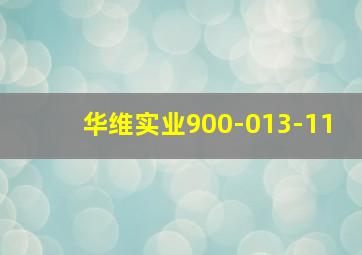 华维实业900-013-11