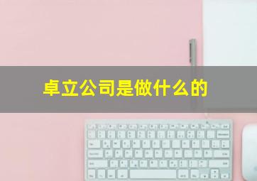 卓立公司是做什么的