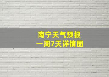 南宁天气预报一周7天详情图