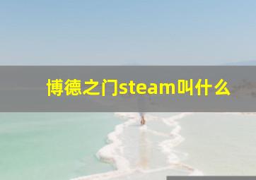 博德之门steam叫什么