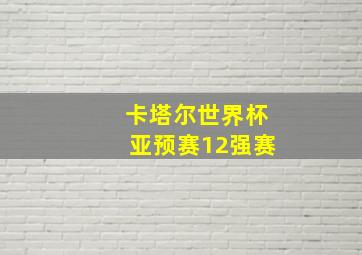 卡塔尔世界杯亚预赛12强赛