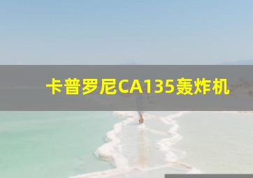 卡普罗尼CA135轰炸机