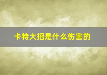 卡特大招是什么伤害的