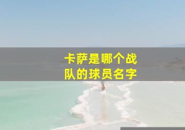 卡萨是哪个战队的球员名字