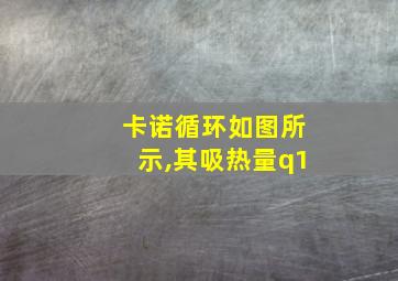 卡诺循环如图所示,其吸热量q1