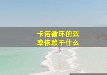 卡诺循环的效率依赖于什么