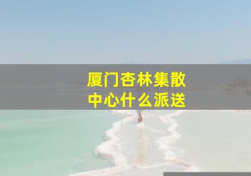 厦门杏林集散中心什么派送