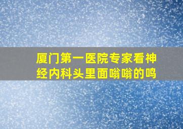 厦门第一医院专家看神经内科头里面嗡嗡的鸣