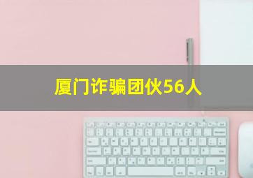 厦门诈骗团伙56人