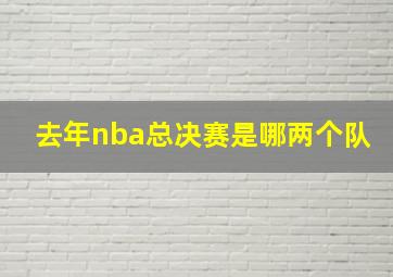 去年nba总决赛是哪两个队