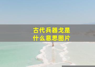 古代兵器戈是什么意思图片