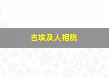 古埃及人相貌