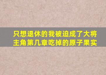 只想退休的我被迫成了大将主角第几章吃掉的原子果实