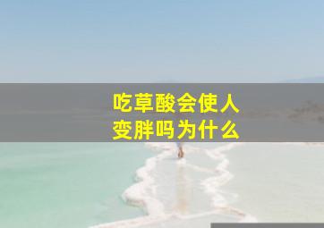 吃草酸会使人变胖吗为什么