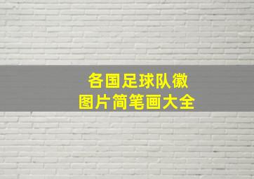 各国足球队徽图片简笔画大全